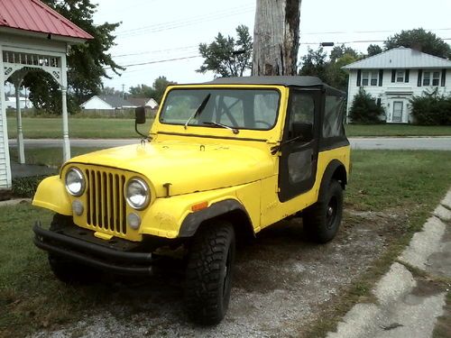 Classic 1981 jeep cj7--258 i6--runs great!!--no reserve!!