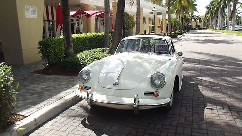1963 porsche 356 b with factory sunroof. superb matching number car with coa.