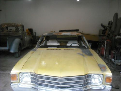 1972 malibu all original engine paint bucket seat car never restored  no reserve