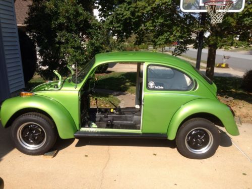 75 super beetle restoration project nearly completed--rotisserie used