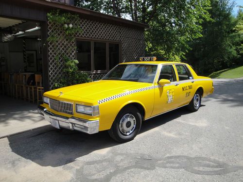 1987 chevrolet caprice restored to replicate nyc taxi rust free from california