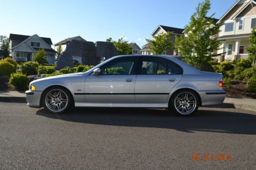 2001 bmw m5 - e39 - silver exterior - black leather interior