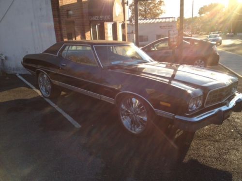 1973 ford gran torino black 2dr