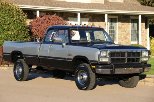 1993 dodge ram 250 super le 5.9l diesel 57k actual miles 1-owner 4x4 no reserve