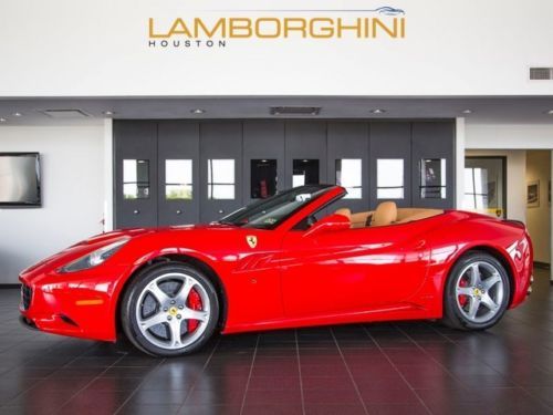 2009 ferrari california 2+2 convertible red nav power daytona shields carbon