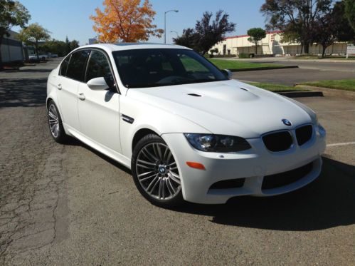 2011 bmw m3 sedan alpine white navi loaded