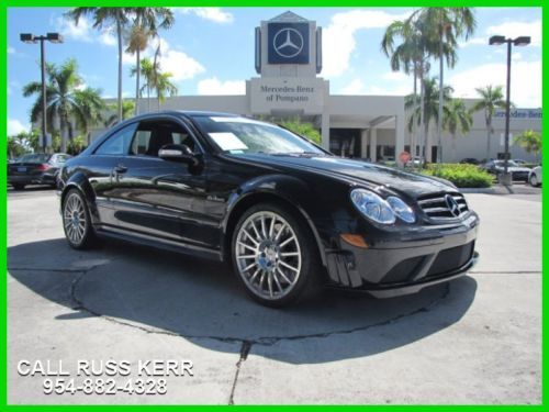 2008 clk63 amg black series 6.2l v8 32v cpo certified low miles