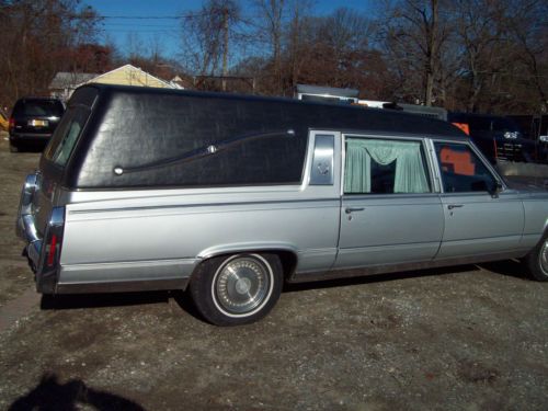 1990 CADILLAC FLEETWOOD HEARSE COFFIN CASKET FUNERAL, US $3,650.00, image 2