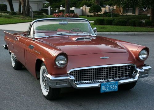 Beautifully  restored- 1957 ford thunderbird convertible - 1k miles