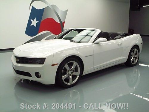 2011 chevy camaro lt rs convertible xenons 20&#039;s 15k mi texas direct auto