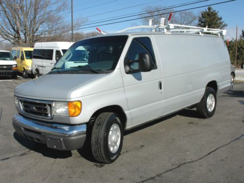 2006 ford e350 one ton extended super duty utility / service van,  diesel