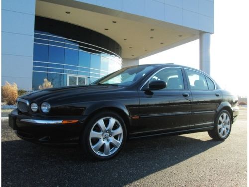 2006 jaguar x-type 3.0 awd black loaded 1 owner low miles clean