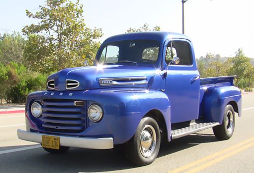 1948 ford f1 california truck, no rust, spare tire cut out