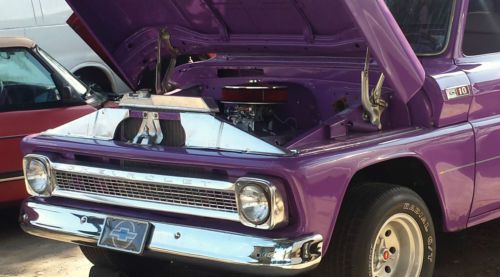1965 chevy custom short bed truck  sbc  383 396 stroker high performance ss