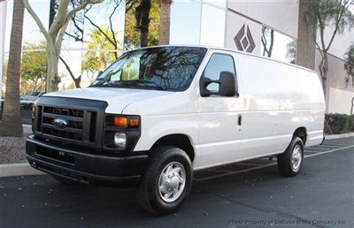 2011 ford e-350 cargo van with cargo racks on both walls clean van