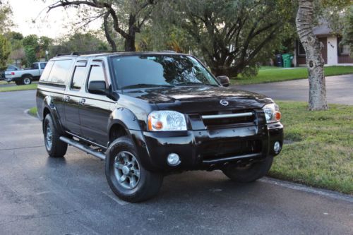 2004 black frontier xe crew cab leather seats cruise control 6.2 feet long bed