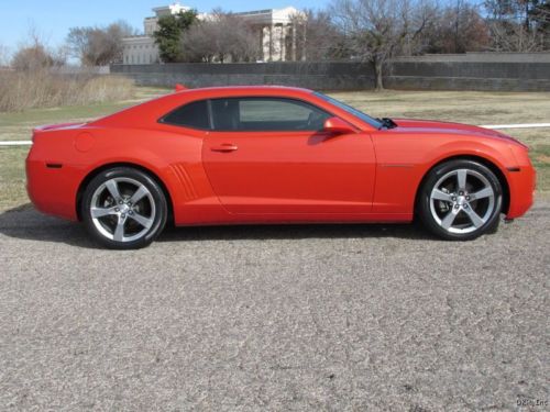 2012 camaro lt2 rs pckg auto v6 orange/gry lthr 20&#034; wheels immac