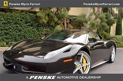 2010 ferrari 458 italia nero daytona metallic penske wynn ferrari 702-770-2000