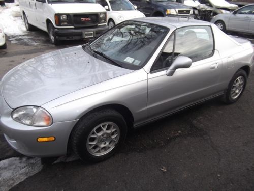 1997 silver honda civic del sol convertible/targa top auto,ac,pw,pl,tilt,cruise