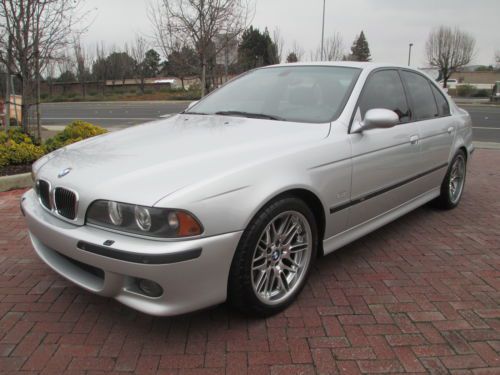 2001 bmw m5 86k miles**silver-black**all factory paint..non smoker..clean carfax