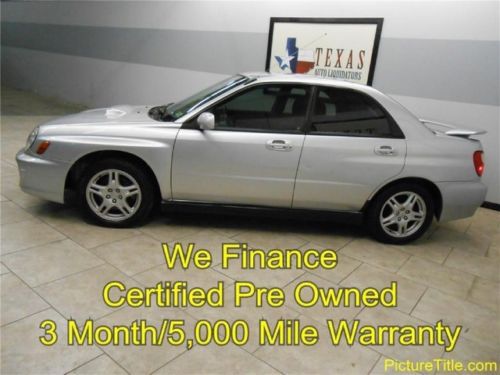 02 subaru impreza wrx turbo awd 5 speed texas carfax certified warranty finance