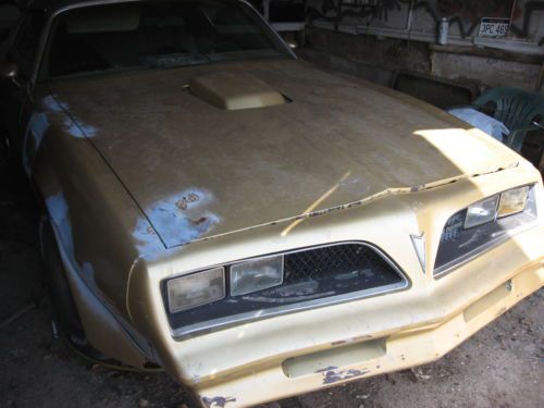 1978 pontiac trans am project parts car factory t-tops