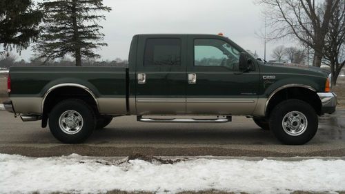 Ford f-250 super duty 7.3 diesel 4wd 4x4 crew cab leather sharp! nicest around!!