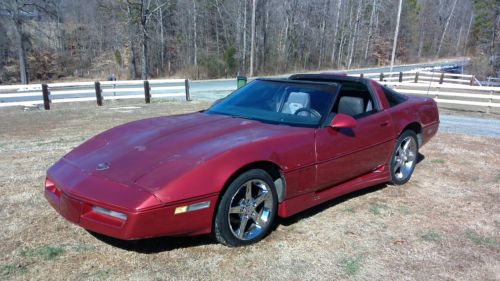 Custom 1986 corvette with glass top