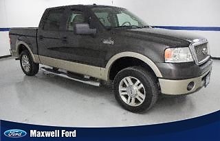 07 ford f150 crew cab lariat, leather seats, clean carfax, we finance!
