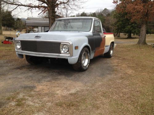 1972 gmc truck w/ 1970 chevrolet front cap.  454 bbc  turbo 350  12 bolt rearend