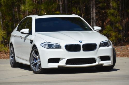 2013 bmw m5 f10 alpine white with sakhir orange executive package offlease 16k