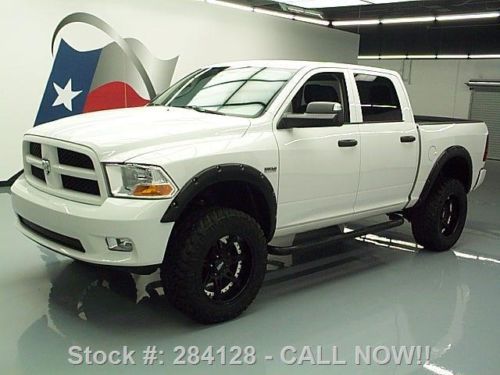 2012 dodge ram express crew hemi 4x4 lifted 20&#039;s 11k mi texas direct auto