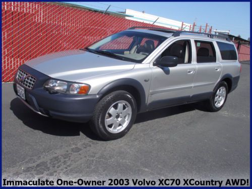 Immaculate one-owner 2003 volvo xc70 awd xcountry wagon! ca. car w/all records!