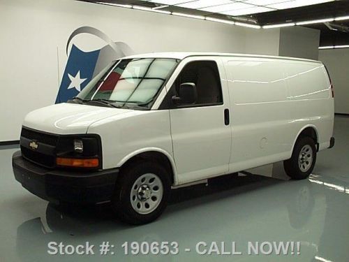 2012 chevy express cargo van 4.3l v6 partition only 23k texas direct auto