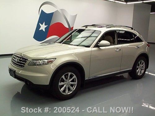 2007 infiniti fx35 awd htd leather sunroof rear cam 63k texas direct auto