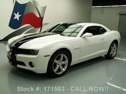 2010 chevy camaro lt auto dual stripes spoiler 19&#039;s 39k texas direct auto