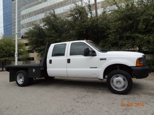 2001 ford f450 flatbed, 7.3 diesel no reserve auction!