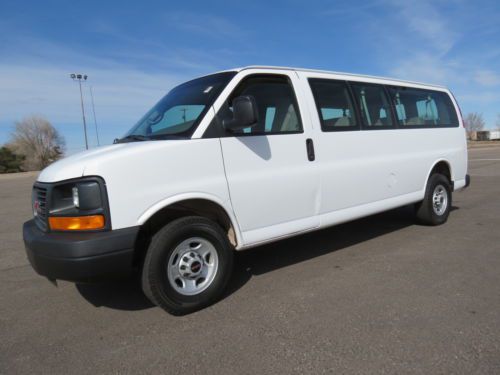 2007 gmc savana 3500 extended 15 passenger van chevy express 1 owner fleet 6.0v8