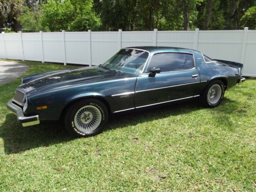 Rare 1977  camaro type lt  factory 4 speed with ac with a 1962 1963 327 3959512