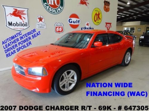 2007 charger r/t,hemi,automatic,leather,rear spoiler,18in wheels,69k,we finance!