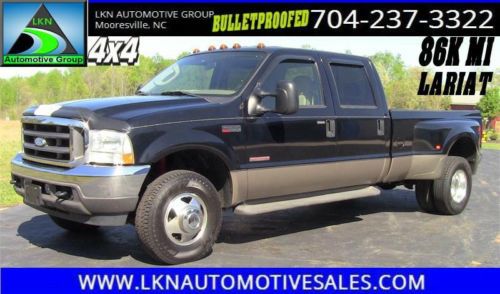 2004 ford f350 crew cab, lariat, dually, 86k mi, 4wd, just bulletproofed - mint!