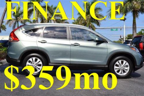 Florida clean carfax, 2012 honda cr-v exl, low % finance, $359mo, no $$ down !!