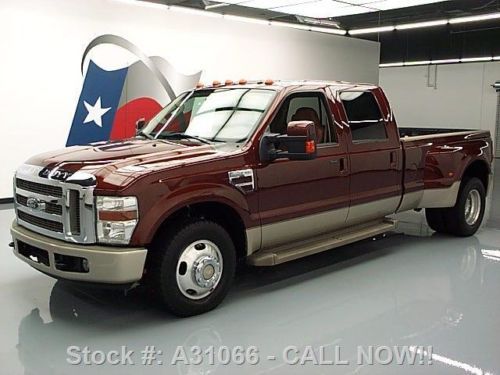 2008 ford f-350 king ranch crew diesel drw 4x4 nav 66k texas direct auto