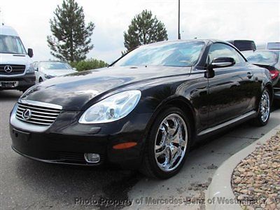 2002 lexus sc430 34k miles black and tan call 800.513.9326 for details
