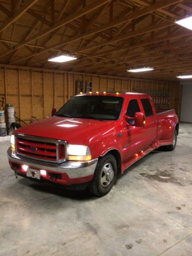 Red ford f350 dually