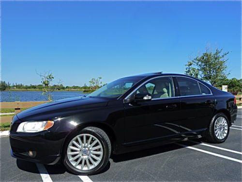 08 volvo s80 3.2 1-owner! warranty! 79k miles! aux! matt wood! sleek interior!