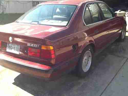 1994 BMW 540i, 129,586 miles, Burgundy, heated seats, rare model, needs tranny, US $1,000.00, image 4