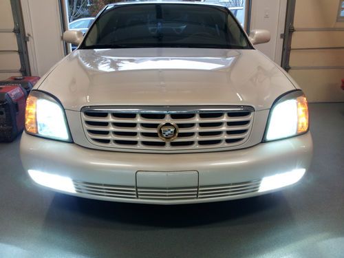 2003 cadillac deville dts sedan chromes dvd navigation leather sunroof garaged!