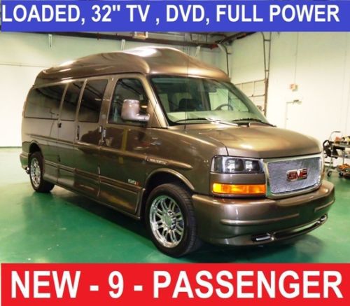 9 passenger conversion van, 32&#039;&#039; tv-dvd,full power