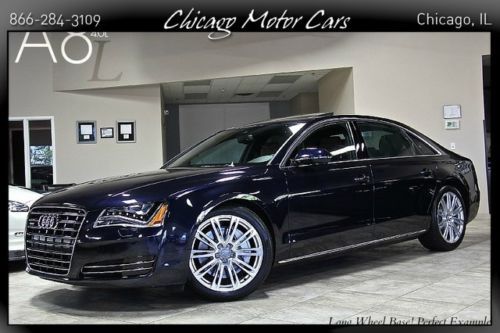2013 audi a8 l 4.0t quattro sedan $90k+msrp led headlights comfort package 20&#039;s